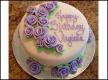 Birthday Cake With Rose Decoration