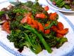 Broccoli With Red Pepper Puree