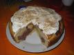 Cake With Custard Cream And Topped With Crushed Cinnamon