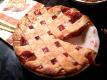 Cherry Pie With Decorative Napkins