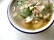 Chicken Mushrooms And Scallions Soup