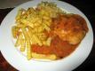 Chicken With Fries And Sauce
