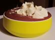 Chocolate Vla Topped With Whipped Cream