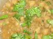 Coriander Garnished Chole