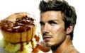 David Beckham With Pie And Mash