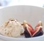 Dried Fig Ice Cream With Fresh Figs And Pistachios