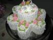 Wedding Cake With Flower Decoration