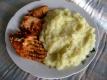 Fried Salmon And Mashed Potatoes