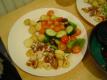 Fried Squid, Potatoes, Salad