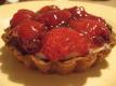 Fruit Tart With Strawberries On Vanilla Pastry Cream