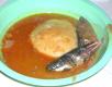 Fufu In Groundnut Soup With Fish