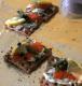 Gravlax On Crackers With Pepper And Lemon