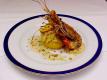 Grilled Scampi With Baked Squash