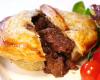 Handmade Steak Pie With Some Cherry Tomatoes