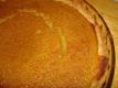 Homemade Pumpkin Pie With Cracked Surface