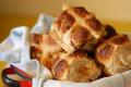 Hot Cross Buns With Fig And Pecan