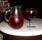Jarra Y Copa De Vino Rosado