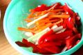 Julienne Celery And Pepper Salad