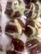 Chocolate Torte With Sweet White Cream Drizzle