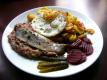 Labskausgericht With Fried Potatoes And Herring