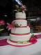 Pink Floral Wedding Cake