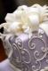Lavender Wedding Cake With Cream White Swirls