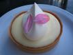 Lemon Cream Tartine With Pink