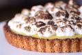 Lemon Tart With Chocolate Dusting