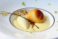 Lime Sabayon With Vanilla Ice Cream
