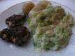 Meat Balls And Cabbage In White Sauce