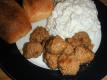 Meat Balls With Bread And Tzatziki
