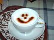 Milchschaumgesicht Coffee