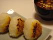 Miso Musubi And Miso Soup
