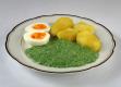 Nettle Spinach With Potatoes And Egg