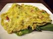 Omelette Served With Lettuce
