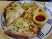 Open Face Ham & Cheese Sandwich