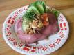 Open Sandwich On Dark Rye Bread