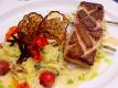 Pan Seard Snapper With Sundried Tomato Polenta  Spiced