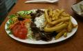 Plate With Gyros Vegetables