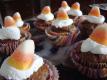 Pumpkin Pie Cupcakes With Candy Corn