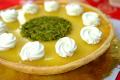 Pumpkin Pie With Whipped Cream Swirls
