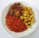 Ragout With Grilled Meat And Potatoes