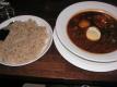 Rice And Soup Curry With Natto And Okra