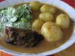 Roll In Sauce With Potatoes