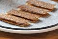 Rye Bread And Chicken Skins With Smoked Cheese