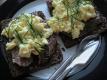 Rye Bread With Peberkippers And Scrambled Eggs