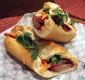 Sandwich With Pork And Assorted Vegetables