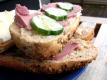 Sandwiches With Liver Pate And Pickles