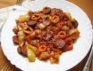 Sausage Stew With Onion And Chilli