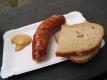 Sausage With Bread And Mustard